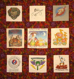 Greatful Dead Quilt - Custom Quilting